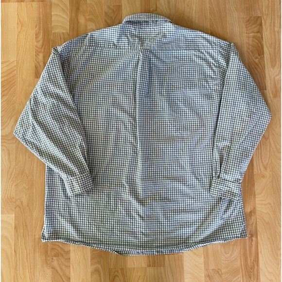 Brooks Brothers Plaid Men's Button Down Shirt Size XXL Green/White Long Sleeve - Picture 4 of 10